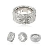  Nhẫn Nam Thời Trang Cao Cấp Chất liệu: Thép titan + đá zircon 