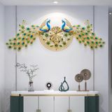  ĐỒNG HỒ TREO TƯỜNG ĐÔI CHIM CÔNG CAO CẤP Phong cách: Ánh sáng hiện đại sang trọng 