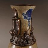  Bình cổ dân gian Chất liệu sứ men rạn Bát Tràng Sử dụng đồ trưng bày Kt miệng 8 đáy 8 cao 27.5 