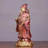  Tượng ông thần tài may mắn Chất liệu đồng Sử dụng đồ trưng bày Kt 13.5*13.5*35cm nặng 4.2kg 