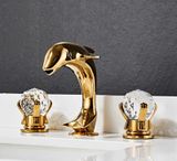  Vòi Rửa Bồn Rửa Mặt Cá Heo Vàng Nguyên liệu chính: 100% đồng cao cấp 