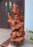  Đạt ma thuần nghê Gỗ hương ta Hàng đẹp nét KT: 88-38-33 