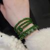 VÒNG TAY NGỌC HETIAN TỰ NHIÊN  Chất liệu: chalcedony tự nhiên Kích thước hạt: 6mm