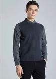  Áo len phối sơ mi công sở cao cấp Chất liệu 45,6%polyester 37,6%sợi acrylic 11,4% nylon 5,4% lông cừu 
