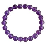  Vòng tay nữ sang trọng Chất liệu thạch anh tím Sử dụng làm trang sức, quà tặng Kt hạt 10mm khoảng 18-19hạt nặng 28g 