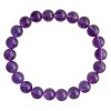 Vòng tay nữ sang trọng Chất liệu thạch anh tím Sử dụng làm trang sức, quà tặng Kt hạt 10mm khoảng 18-19hạt nặng 28g