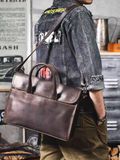 TÚI XÁCH DA NAM THỜI TRANG CAO CẤP  Phong cách: Túi đeo vai/cặp Kích thước: 38cm * 7cm * 27cm 