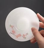  Bộ ấm chén trà sứ ngọc trắng cao cấp Chất liệu Lưu Ly + lọc thép không gỉ 304 