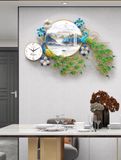  ĐỒNG HỒ TREO TƯỜNG CHIM CÔNG CAO CẤP Vật liệu: sắt + nhựa  Nghề thủ công: Sơn nướng nhiệt độ cao 