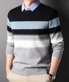  ÁO LEN CỔ SƠ MI THỜI TRANG DOANH NHÂN CAO CẤP Lớp bề mặt vải: Sợi Polyester 39,9%; Ni lông 22,9%; Viscose 3,2%; 