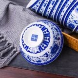  BỘ BÁT CƠM SỨ TRẮNG XANH CAO CẤP Chất liệu: Gốm sứ Nghề thủ công: Màu men 