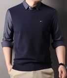  ÁO LEN HAI MẢNH CỔ SƠ MI NAM CAO CẤP Chất liệu len cừu 52%; bông 48% 