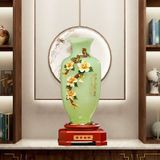 BÌNH HOA CHẠM KHẮC 3 CHIỀU CAO CẤP  Chất liệu: Lưu Ly, men và tráng men Kích thước: 13 x 13 x 30 cm 