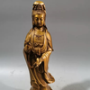 Tượng Quan Âm Bồ Tát Chất liệu đồng Sử dụng đồ trưng bày Kt 8*27.5 nặng 1.331kg