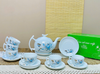  Bộ ấm chén gốm sứ Bát Tràng cao cấp họa tiết hoa sen độc đáo 