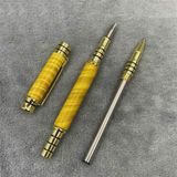  Bút kí đa năng cổ điển Chất kiệu gỗ nanmu + đầu thép không gỉ Sử dụng viết kí, quà tặng 