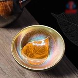  TÁCH TRÀ LÁ GỖ VÀNG CAO CẤP Chất liệu: gốm sứ 