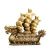 Thuyền Buồm Như Ý may mắn Chất liệu đồng Sử dụng đồ trưng bày Kt 29*7*26cm nặng 2.7kg