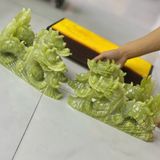  Rồng nằm ngọc onix xanh Ngang 30cm 