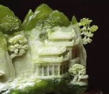  ĐỒ TRANG TRÍ NGỌC TÚ TỰ NHIÊN  Ngọc tự nhiên, chạm khắc bằng tay, màu nguyên bản Đá thô Xiuyu tự nhiên 
