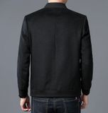  Áo khoác len nam cao cấp Màu sắc: đen/xám Chất liệu len ( Polyester 49% len 40% 