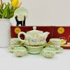 Bộ ấm chén chum ngọc phù dung vàng kim BK-CE001360VN-3762 gốm sứ Bát Tràng