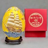  Bình trang trí trứng phong thuỷ thuận buồm Xuôi gió BK-CE001900VN-3866 chất liệu gốm sứ 