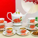  Bộ ấm chén quốc hội phù dung BK-CE002300VN-4116 gốm sứ Bát Tràng 
