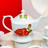  Bộ ấm chén quốc hội phù dung BK-CE002300VN-4116 gốm sứ Bát Tràng 