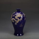  Bình hoa chạm khắc rồng phượng nghệ thuật BK-CE002900VN-3883 Chất liệu gốm sứ 