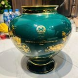  Bình gốm trang trí vẽ vàng BK-CE003900VN-4219 gốm sứ Bát Tràng 