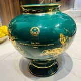  Bình gốm trang trí vẽ vàng BK-CE003900VN-4219 gốm sứ Bát Tràng 