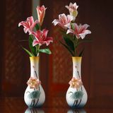  Cặp bình hoa sen sứ BK-CE004000VN-3694 chất liệu gốm sứ 