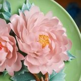  Đĩa Hoa mẫu đơn nở trên đĩa BK-CE005300VN-3711 Chất liệu gốm sứ 