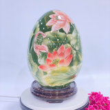  Trứng tài lộc vẽ vàng Liên Hoa Cát Tường BK-CE005700VN-4224 gốm sứ Bát Tràng 