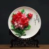 Đĩa Hoa mẫu đơn nở rộ BK-CE005900VN-3710 chất liệu gốm sứ