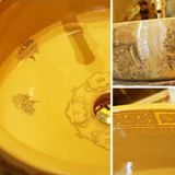  Chậu rửa mặt phong cách châu Âu sang trọng BK-CE006500VN-3778 chất liệu gốm sứ 