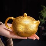  Ấm trà gốm mạ vàng cao cấp BK-CE009700VN-3865 chất liệu gốm sứ 