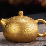  Ấm trà gốm mạ vàng cao cấp BK-CE009700VN-3865 chất liệu gốm sứ 