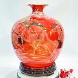  Bình hút lộc vẽ vàng mã đáo thành công BK-CE009700VN-4015 gốm sứ Bát Tràng 