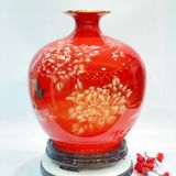  Bình hút lộc vẽ vàng mã đáo thành công BK-CE009700VN-4015 gốm sứ Bát Tràng 