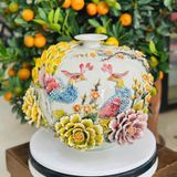  Bình hút lộc BK-CE009700VN-4186 gốm sứ Bát tràng 