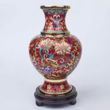  BÌNH HOA TRÁNG MEN CLOISONNÉ CAO CẤP BK-ME015000VN-4201 đồng 