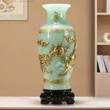  Cặp bình rồng phượng BK-ST008500VN-3631 chất liệu ngọc 