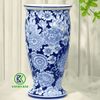 Bình gốm dáng Ly họa tiết hoa BKCEVN-9009
