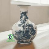  Bình gốm dáng tỏi đại sơn thuỷ BKCEVN-9020 