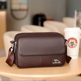  Túi đeo vai đơn nam túi ngang da thật  BKFACN-9101 