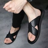  Dép da nam cao cấp da thật BKFACN-9121 