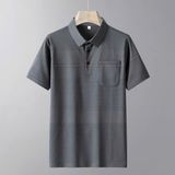  Áo thun polo sọc băng tay ngắn BKFACN-9173 