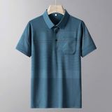  Áo thun polo sọc băng tay ngắn BKFACN-9173 